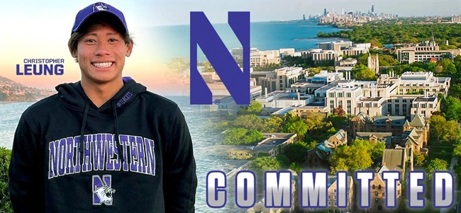CHRISTOPHER LEUNG GIVES VERBAL COMMITMENT TO NORTHWESTERN UNIVERSITY WILDCATS CLASS OF 2027